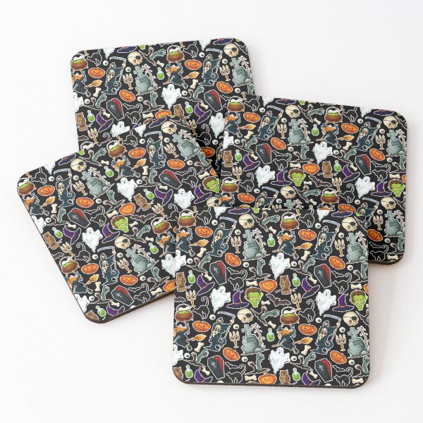 Item preview, Halloween Characters and Object Pattern designed and sold by P2CPOD.
