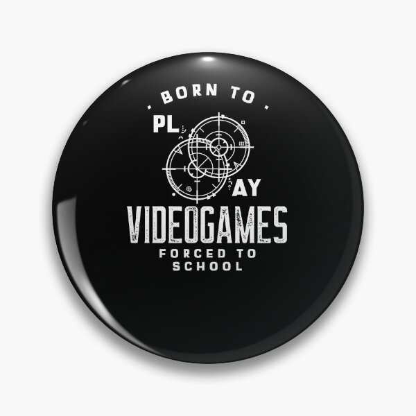 Item preview, Born To Play Video Games Forced To School T-Shirt designed and sold by Neggan.
