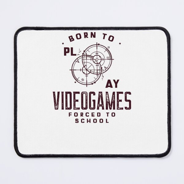 Item preview, Born To Play Video Games Forced To School T-Shirt designed and sold by Neggan.