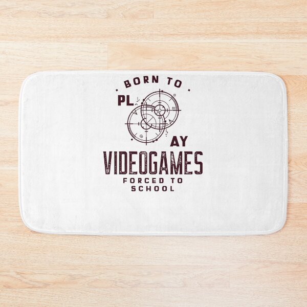 Item preview, Born To Play Video Games Forced To School T-Shirt designed and sold by Neggan.