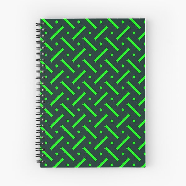 Item preview, black and green geometric repeated pattern designed and sold by scribbles-23.