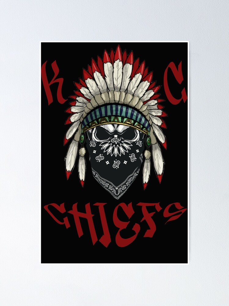 KC Chiefs Indian Skull  Poster for Sale by Razors-Edge