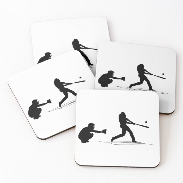 Item preview, Baseball game catcher, batter in ready position to playing (Schlagmann und Schiedsrichter). Baseball player Home Plate catcher, batter at work on baseball field (auf dem Baseballfeld) designed and sold by Marcin Adrian.