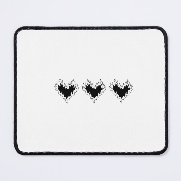 Item preview, 3 Burning Fire Hearts designed and sold by mitzmitz.