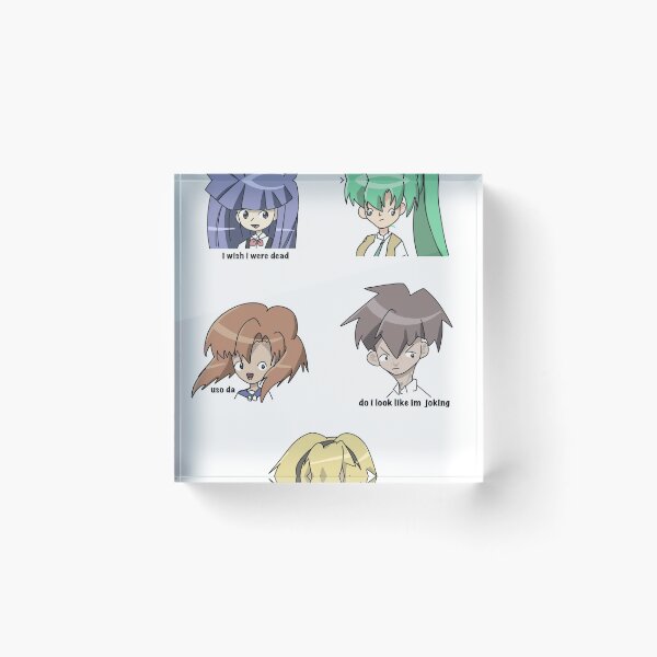 Item preview, totally accurate higurashi sticker pack designed and sold by petalpatches.