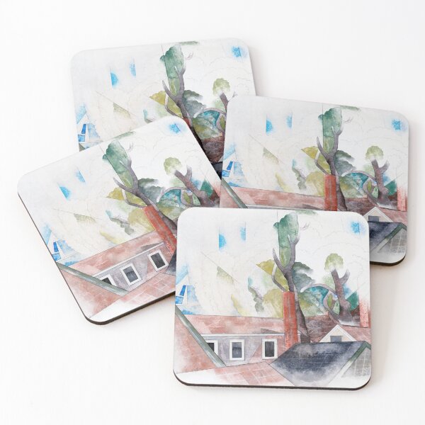 Item preview, Modern Art Rooftops and Trees (1918) by Charles Demuth designed and sold by Designedbysm.
