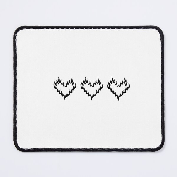 Item preview, Burning Fire Hearts Outline designed and sold by mitzmitz.