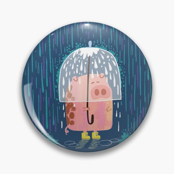 Item preview, Pig in the rain designed and sold by LANDofCLE.