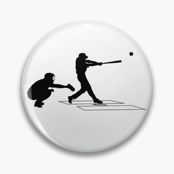 Item preview, Baseball game catcher, batter in ready position to playing (Schlagmann und Schiedsrichter). Baseball player Home Plate catcher, batter at work on baseball field (auf dem Baseballfeld) designed and sold by Marcin Adrian.