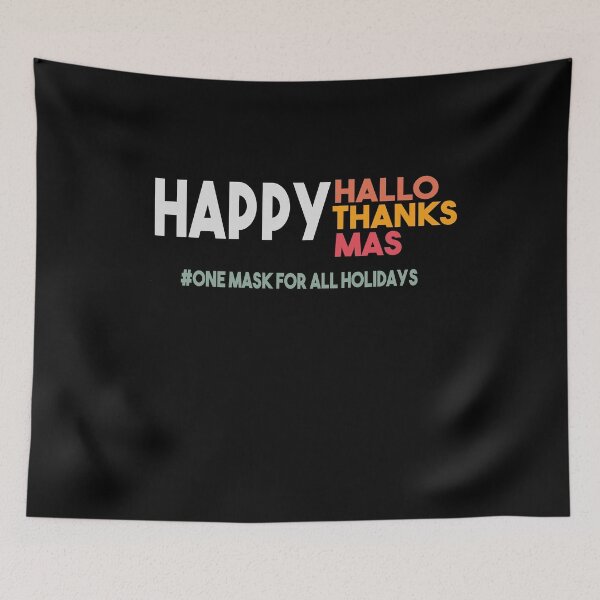 Item preview, Happy Hallothanksmas mask designed and sold by Heddar Badreddine.