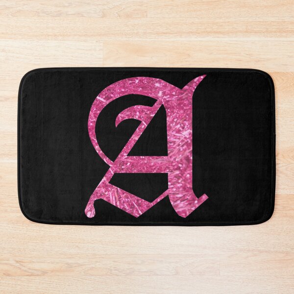 Item preview, The Letter A - Capital Pink Glitter Gothic designed and sold by TheLykosApparel.