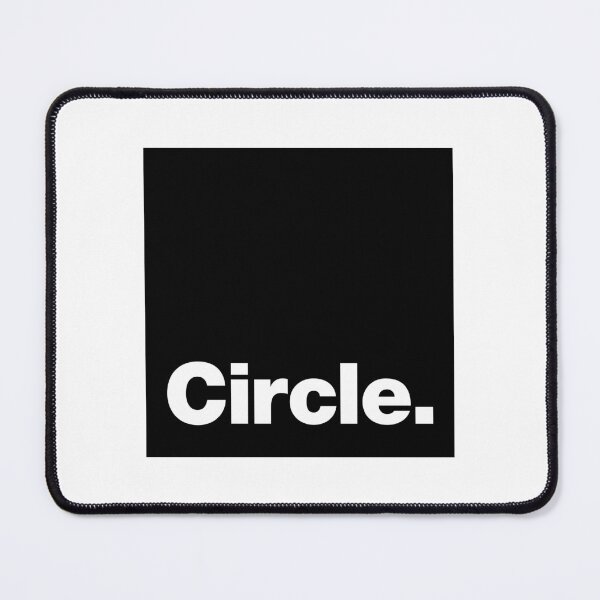 Item preview, Circle square (white letters / black square) designed and sold by dudethecreator.