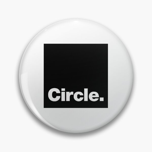 Item preview, Circle square (white letters / black square) designed and sold by dudethecreator.