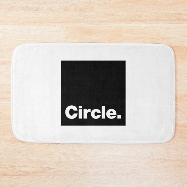 Item preview, Circle square (white letters / black square) designed and sold by dudethecreator.