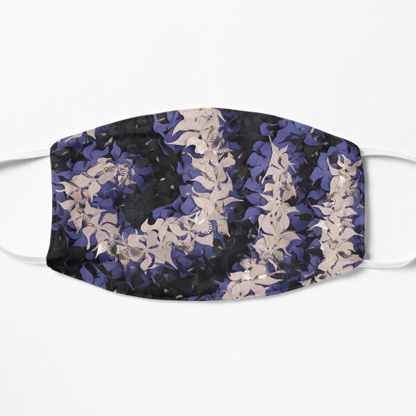 Midnight flowers Flat Mask