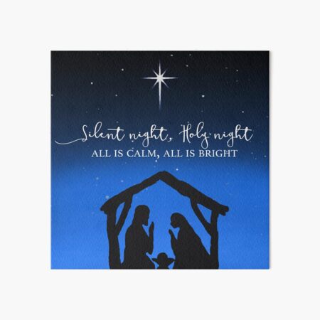 Silent Night Art Board Print