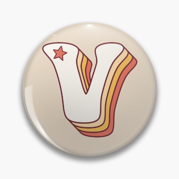 Item preview, Letter V Retro designed and sold by OkihanaShop.