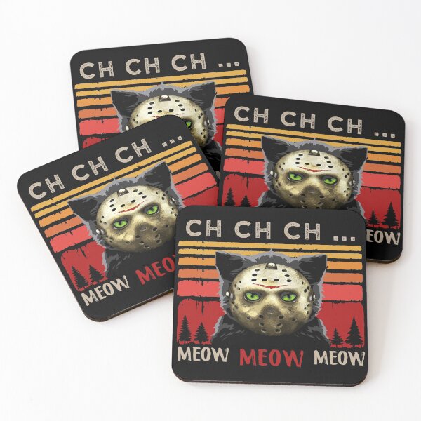 Item preview, Ch Ch Ch Meow Meow meow-Vintage Scary Halloween Cat  designed and sold by Looks-great.
