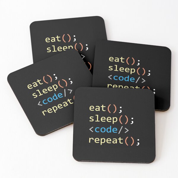 Item preview, Eat Sleep Code Repeat designed and sold by Ridaelb.