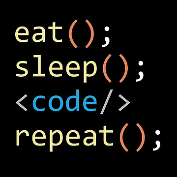Artwork thumbnail, Eat Sleep Code Repeat by MOTIFOLK