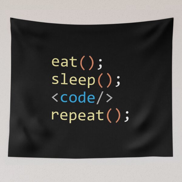 Item preview, Eat Sleep Code Repeat designed and sold by Ridaelb.