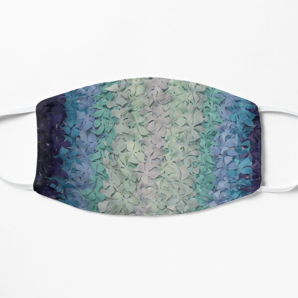 Flower Pattern - blue Flat Mask