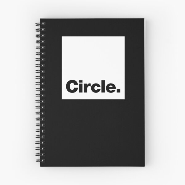 Item preview, Circle square (black letters / white square) designed and sold by dudethecreator.