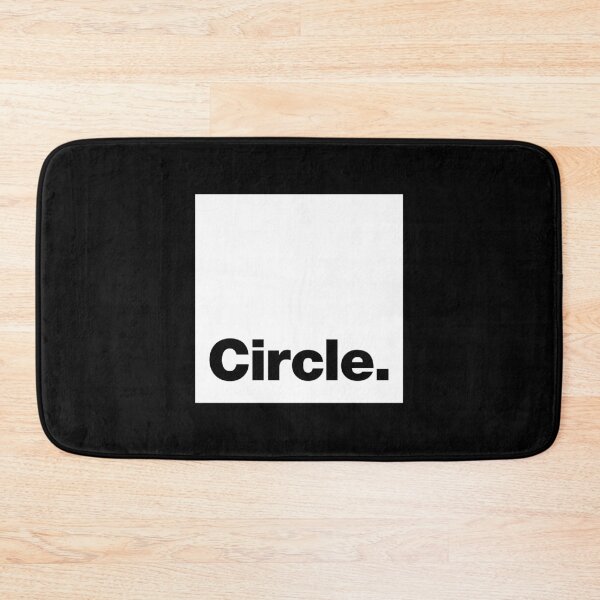 Item preview, Circle square (black letters / white square) designed and sold by dudethecreator.