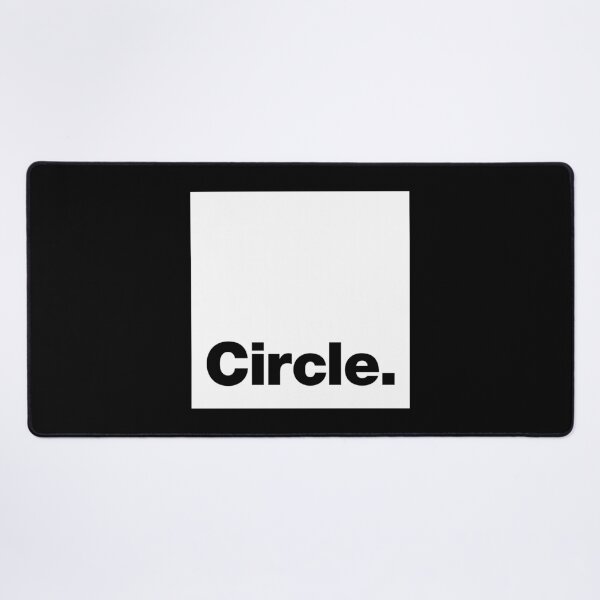 Item preview, Circle square (black letters / white square) designed and sold by dudethecreator.