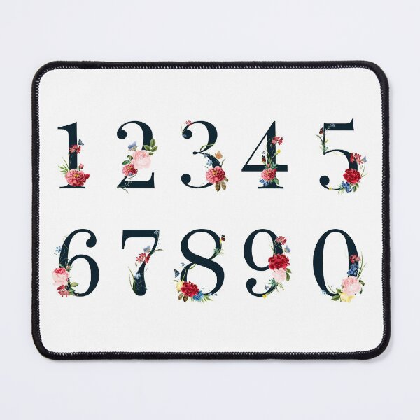 Item preview, Floral Numbers designed and sold by VintagePathway.