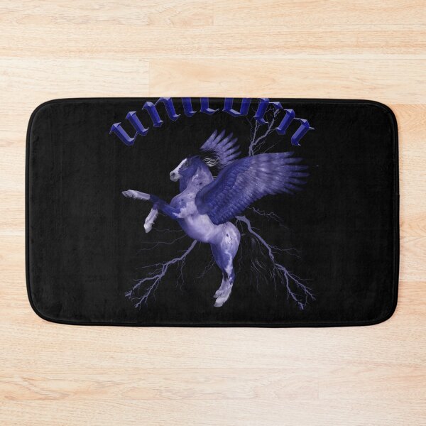 Item preview, Strong Blue and White Unicorn for Boys with BlueThunder on the Background designed and sold by koreatvtea.