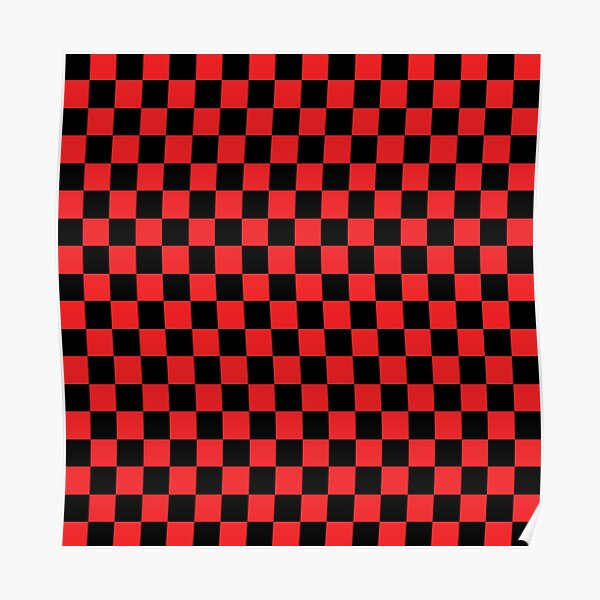 black-and-red-checkered-red-and-black-checked-poster-for-sale-by