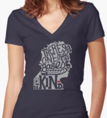 Kurt Vonnegut- You've Got to Be Kind Women's Fitted V-Neck T-Shirt