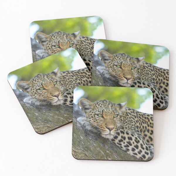 Item preview, Green Eyed Leopard designed and sold by Michelle Moss.