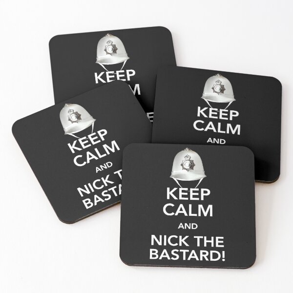 Item preview, ¡Mantén la calma y Nick el Bastardo! designed and sold by MaddFictional.