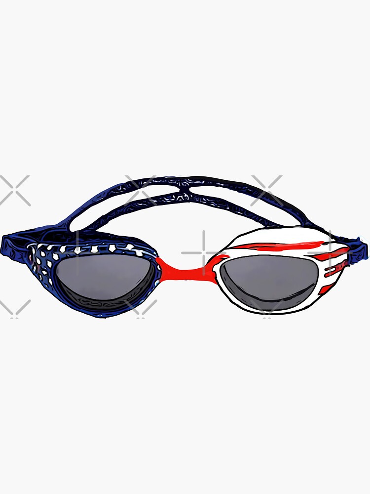 mountain reflection goggles Sticker for Sale by Iriszhang