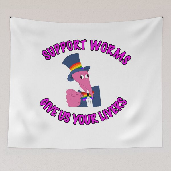 Item preview, Worm on String - Give us Your Livers designed and sold by Geek-Nerd-Shop.