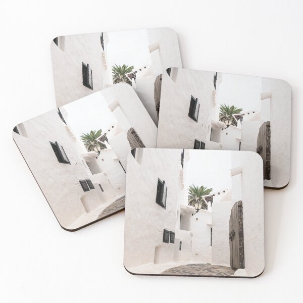 Item preview, Boho white village street close up, Binibeca, Menorca, Spain.  designed and sold by mhailittlearts.
