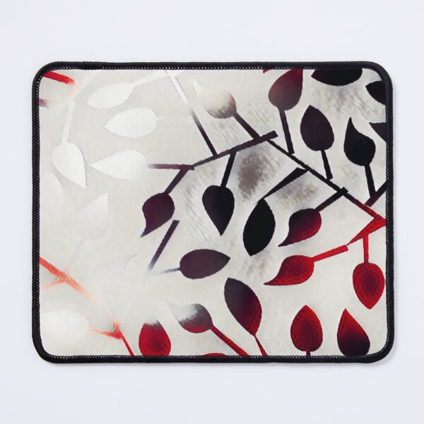 Item preview, Elegant Silver and Ruby Floral Pattern designed and sold by DonneeCreations.