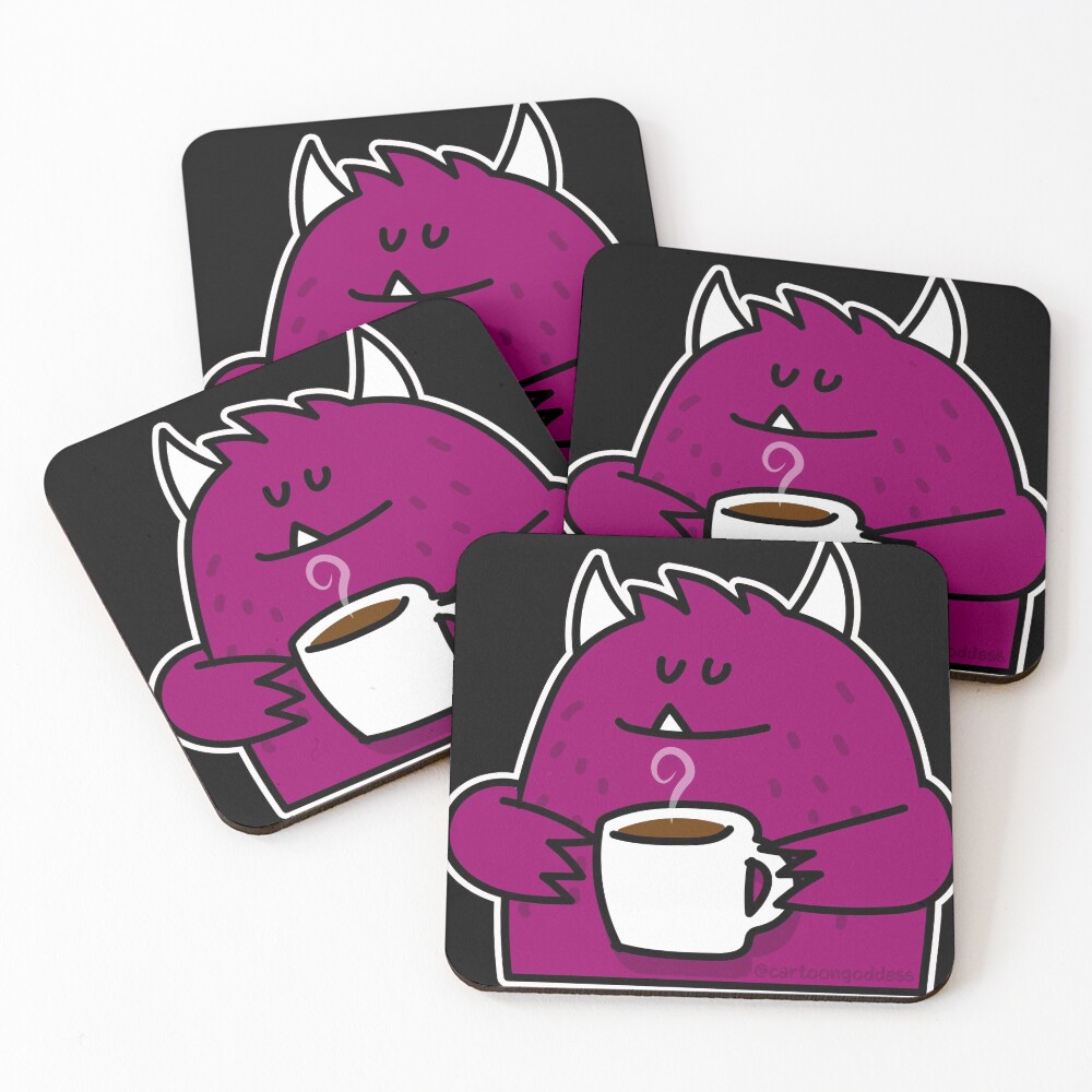 Item preview, Coasters (Set of 4) designed and sold by cartoongoddess.
