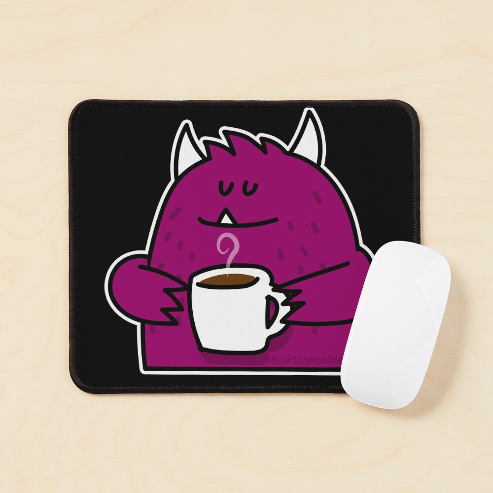 Monster Having Good Day Mouse Pad