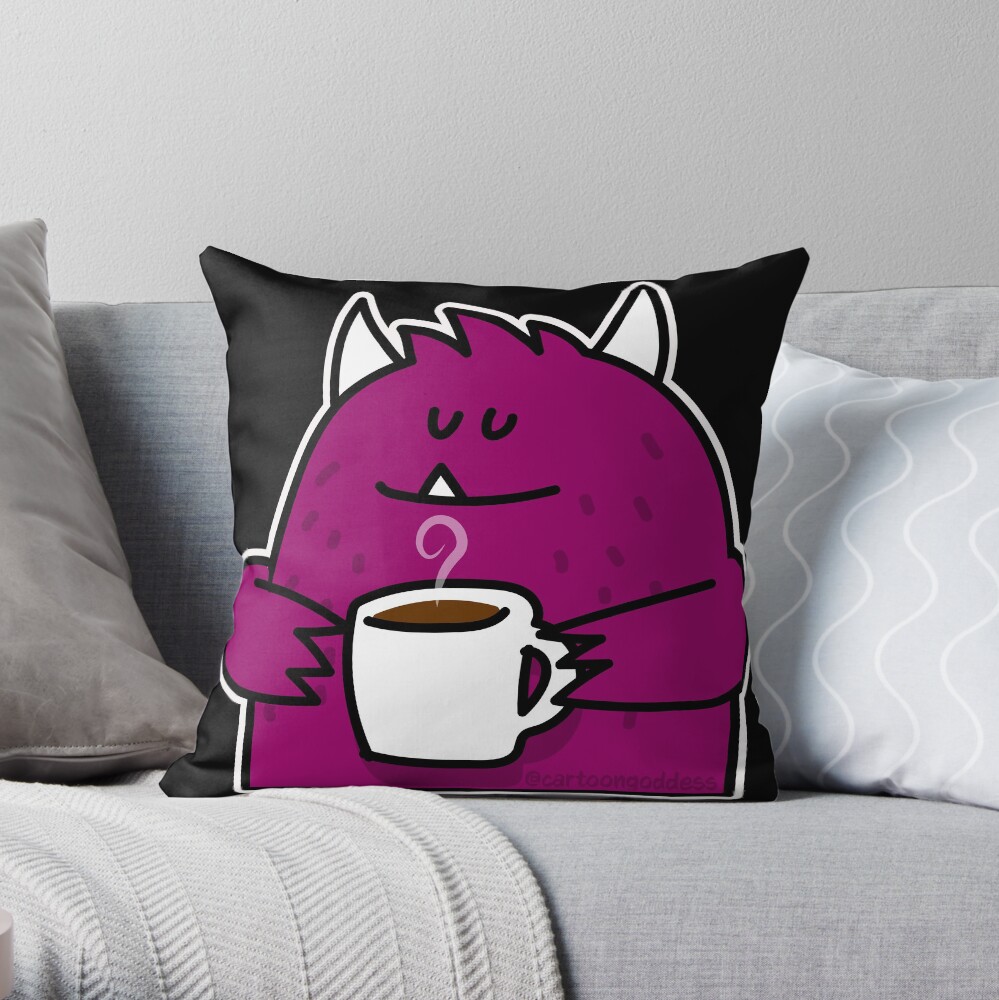 Item preview, Throw Pillow designed and sold by cartoongoddess.