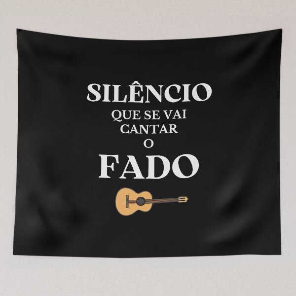 Item preview, Silence, Fado will be sung - 'Silêncio que se vai cantar o Fado' - Portuguese culture designed and sold by Rat to Lion.