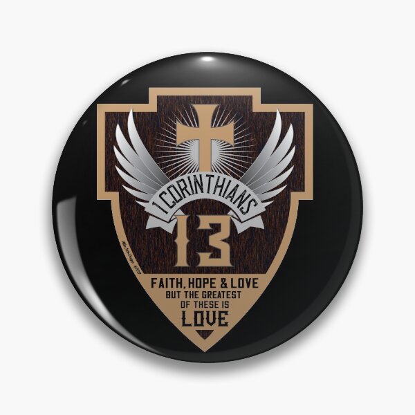 Item preview, 1 Corinthians 13 – Biker Style Cross Shield designed and sold by Michael Cotto.