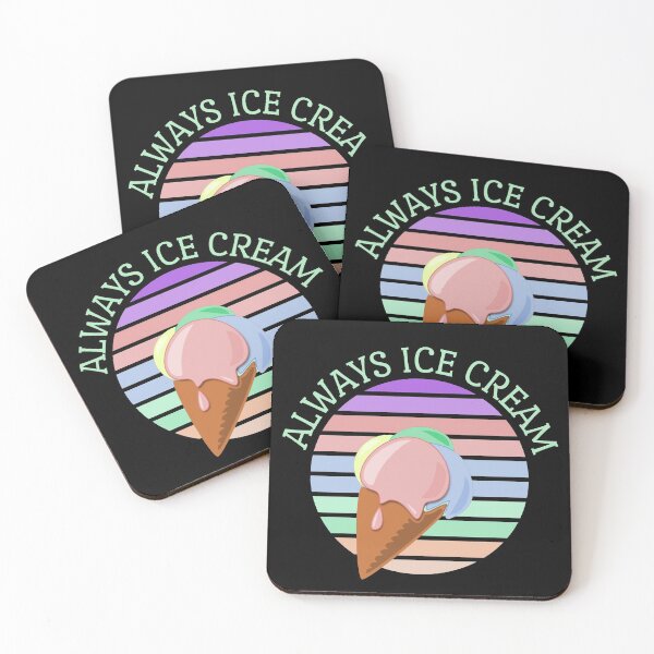 Item preview, Always Ice Cream Retro Inspired Sunset with Ice Cream Cone designed and sold by barronangMedia.
