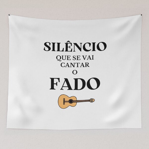 Item preview, Silence, Fado will be sung - 'Silêncio que se vai cantar o Fado' - Portuguese culture designed and sold by Rat to Lion.
