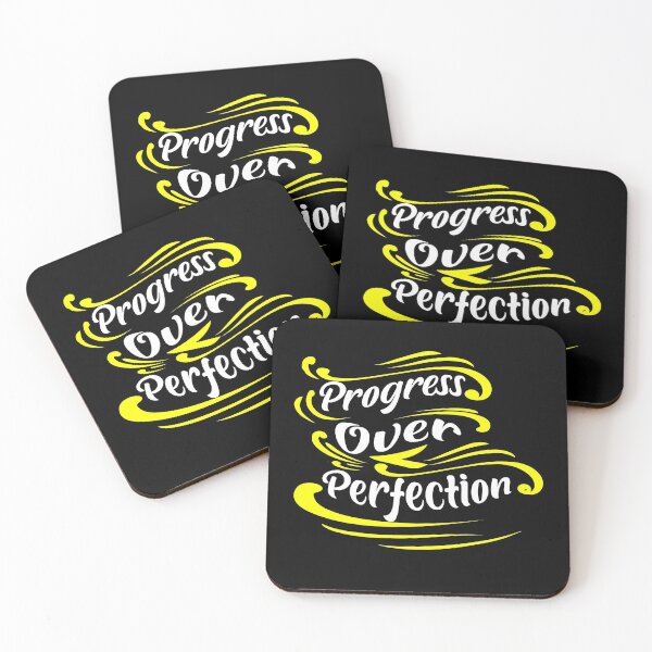 Item preview, Progress Over Perfection Inspirational  designed and sold by JustBeeAwesome.
