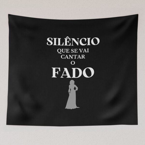 Item preview, Silence, Fado will be sung - 'Silêncio que se vai cantar o Fado' - Portuguese culture designed and sold by Rat to Lion.