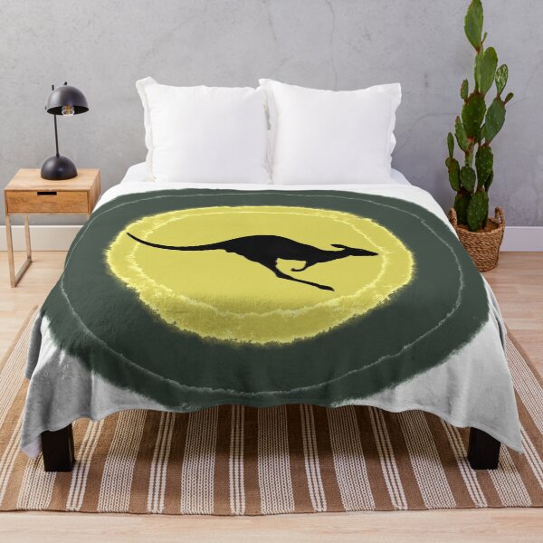 Aperçu de l'œuvre Cocarde verte et or australienne avec kangourou, fond transparent créée et vendue par mhailittlearts.
