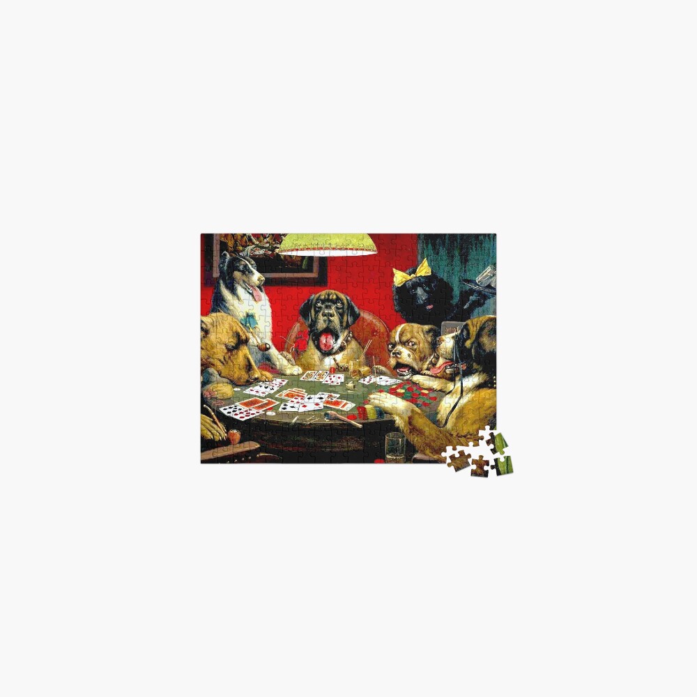 Kna Prints - 1 Pc Poster Dogs Playing Poker By Cassius Marcellus Coolidge Wall Picture, UNFRAMED - View #12